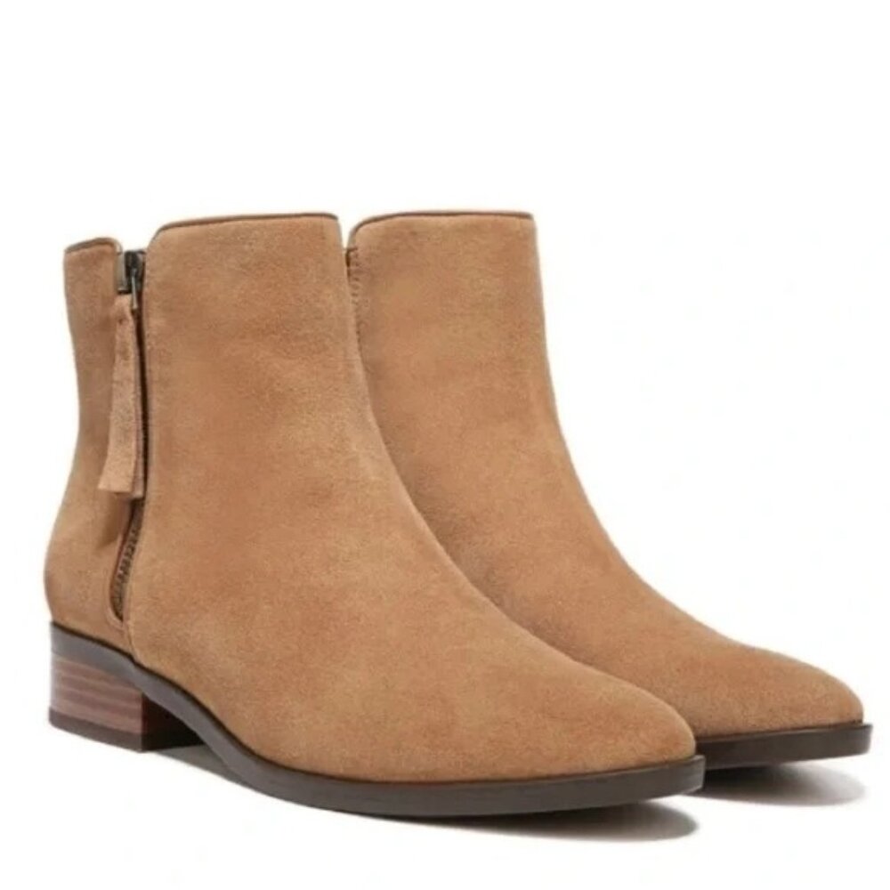 Naturalizer Robyn Suede Ankle Boot Womens Size 7.5 Bootie Side Zip NEW